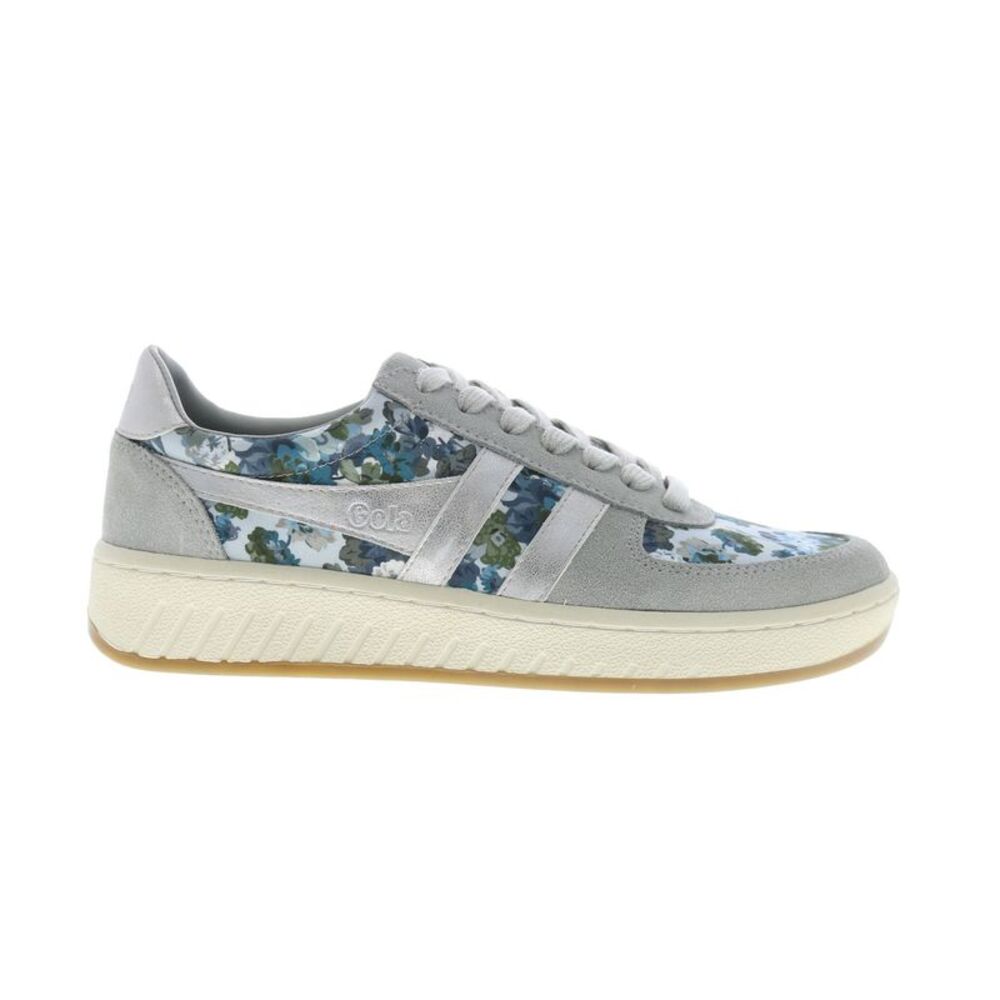 Gola Gray and Blue Floral Sneakers